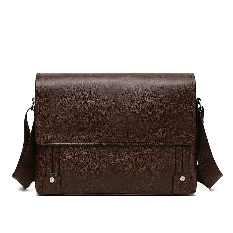 Leather Work Bag Laptop - Erkekler İçin PU Deri Çanta Boston