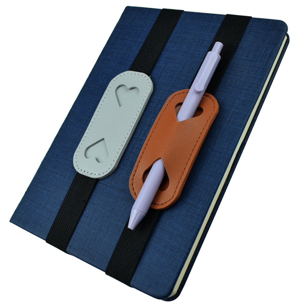 Leather Work Diary - Elastik PU Deri Kalem Tutucu Bandı