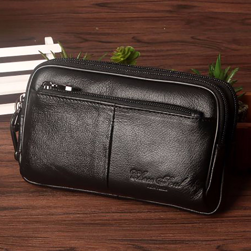 Leatherwork Belt - Erkekler debriyaj bel paket çantası hücre/cep