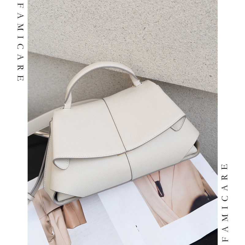 Leather Work Handbags For Women - Kadınlar için Lüks Hakiki Deri Çapraz