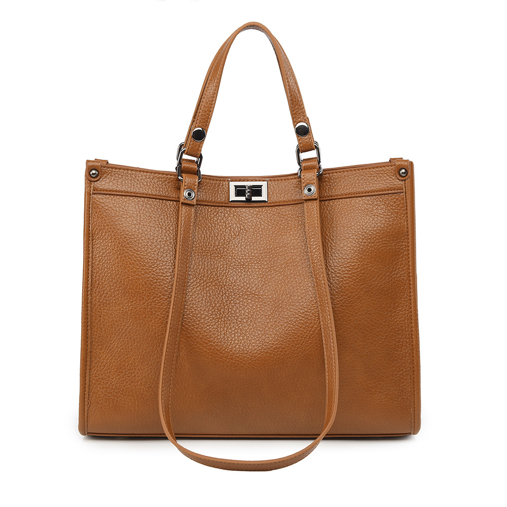 Leather Work Handbags For Women - Kadınlar İçin Geniş Kapasiteli Tote Çanta