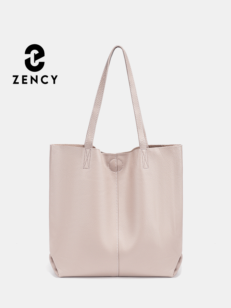 Leather Work Handbags For Women - Zency Kadın Büyük Kapasiteli Çanta Doğal
