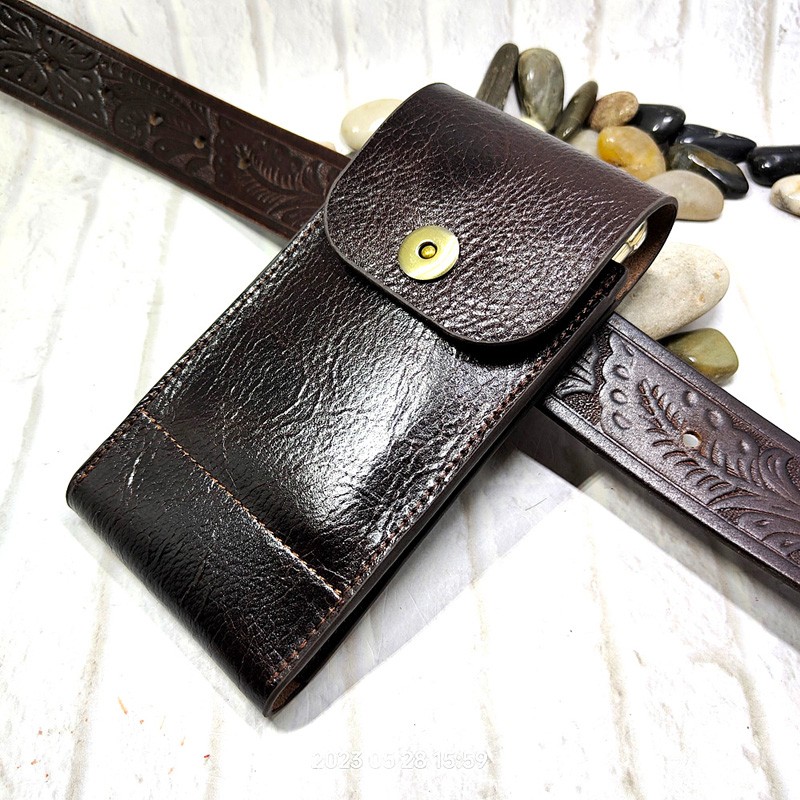 Leatherwork Belt - Cep telefonu bel çantası hakiki deri