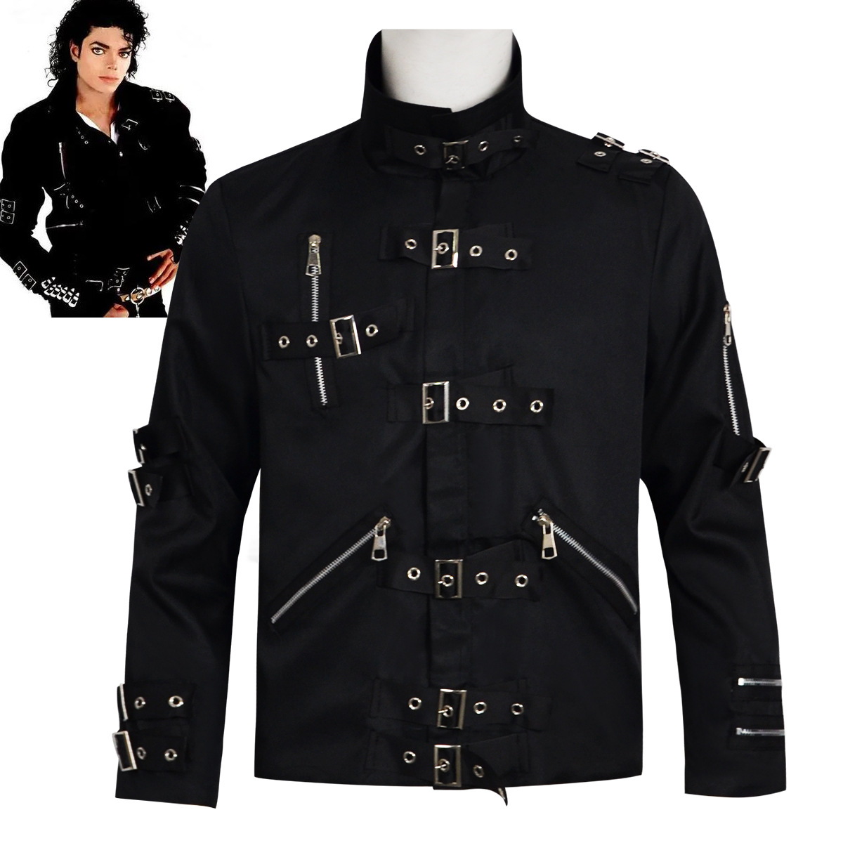 Leather Work Jacket - Punk Heavy Metal V8 Deri Ceket,