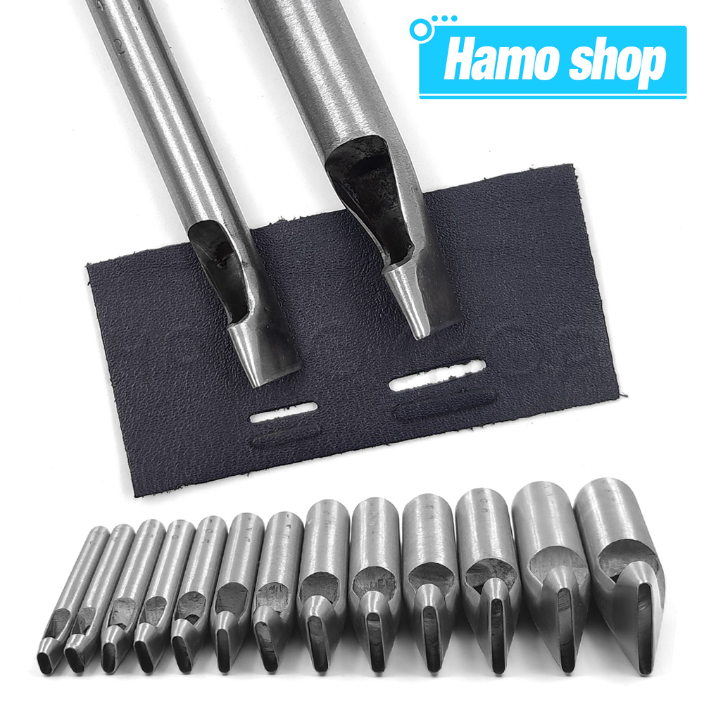 Leatherwork Punching Tool - 2mm/3mm Genişlikte Deri Oval Şekilli Delik