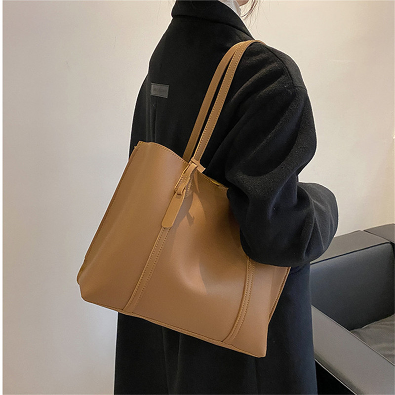 Klasik Siyah Suni Deri Tote Ça - Leather Work Handbags For Women incelemesi ve fiyatı