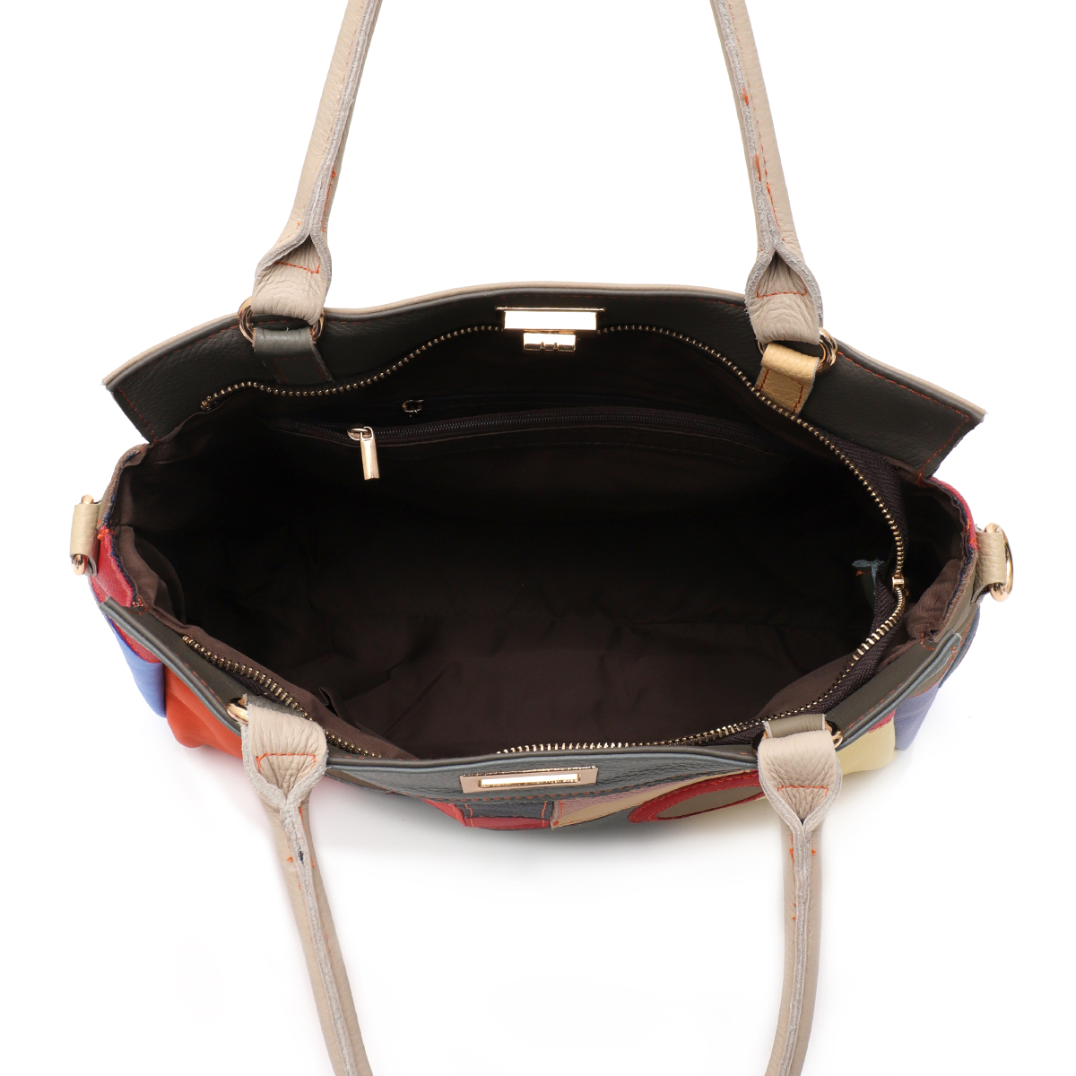 SC Chic Renkli Gerçek Deri Geo - Leather Work Handbags For Women incelemesi ve fiyatı