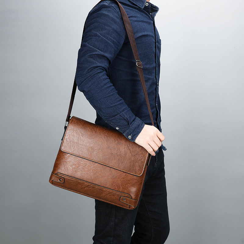 Erkekler için evrak çantası PU - Leather Work Bag Laptop incelemesi ve fiyatı