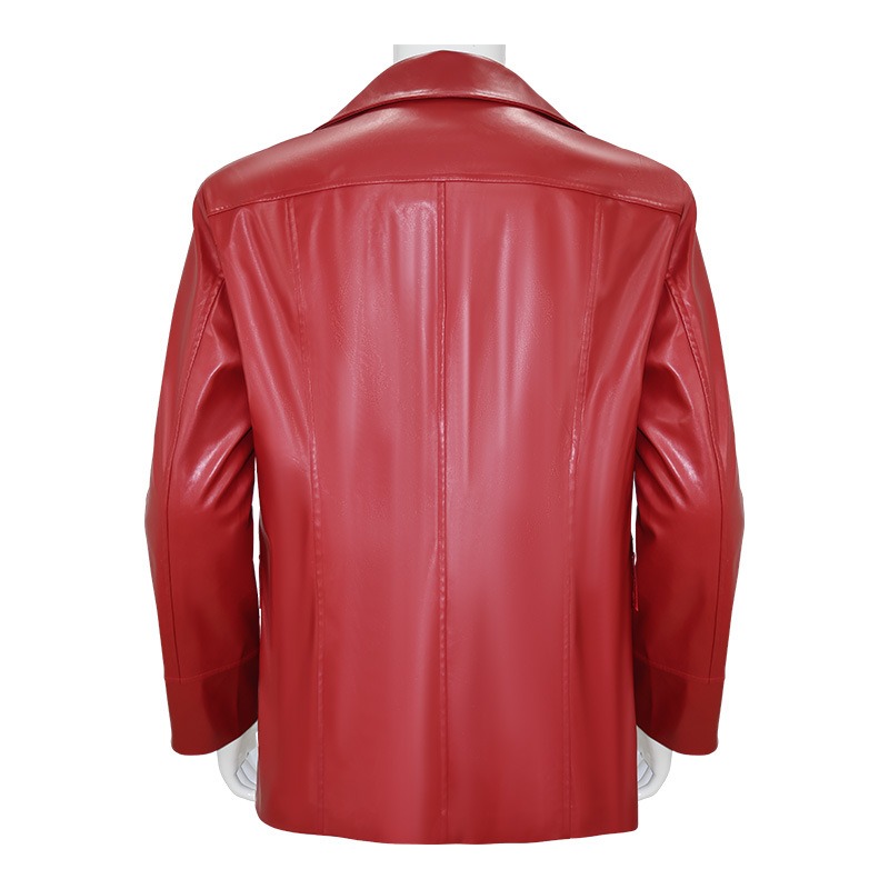 Erkek Kırmızı Deri Ceket Fight - Leather Work Jacket incelemesi ve fiyatı