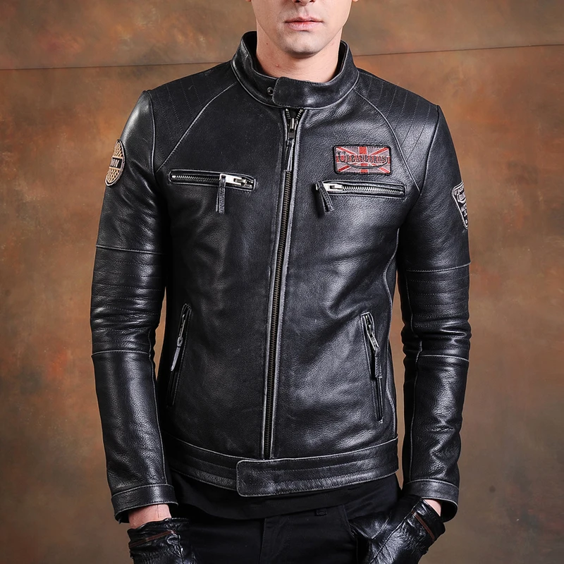 Moda Biker ceketler Vintage er - Leather Work Jacket incelemesi ve fiyatı