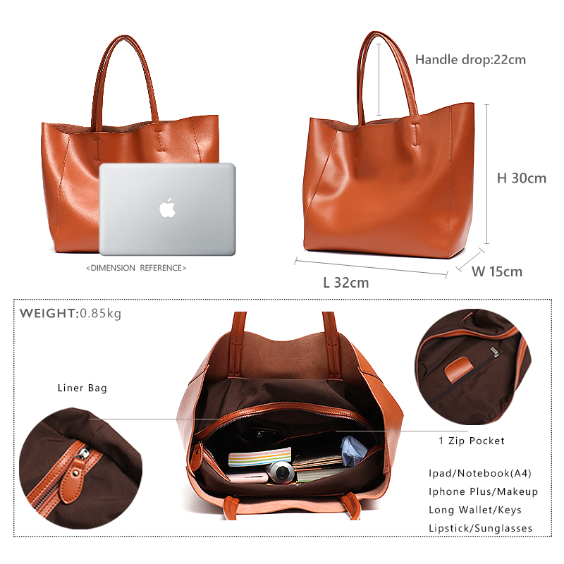 Minimalist Büyük Tote Çanta Ka - Leather Work Handbags For Women incelemesi ve fiyatı