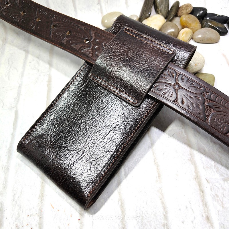 Cep telefonu bel çantası hakik - Leatherwork Belt incelemesi ve fiyatı