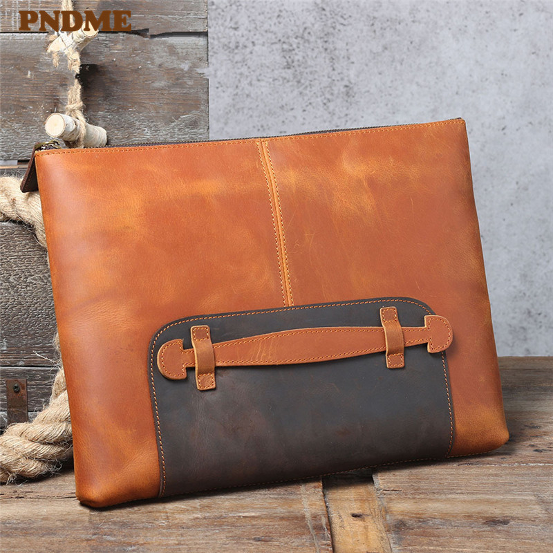 Vintage el yapımı hakiki deri  - Leather Work Bag Laptop incelemesi ve fiyatı
