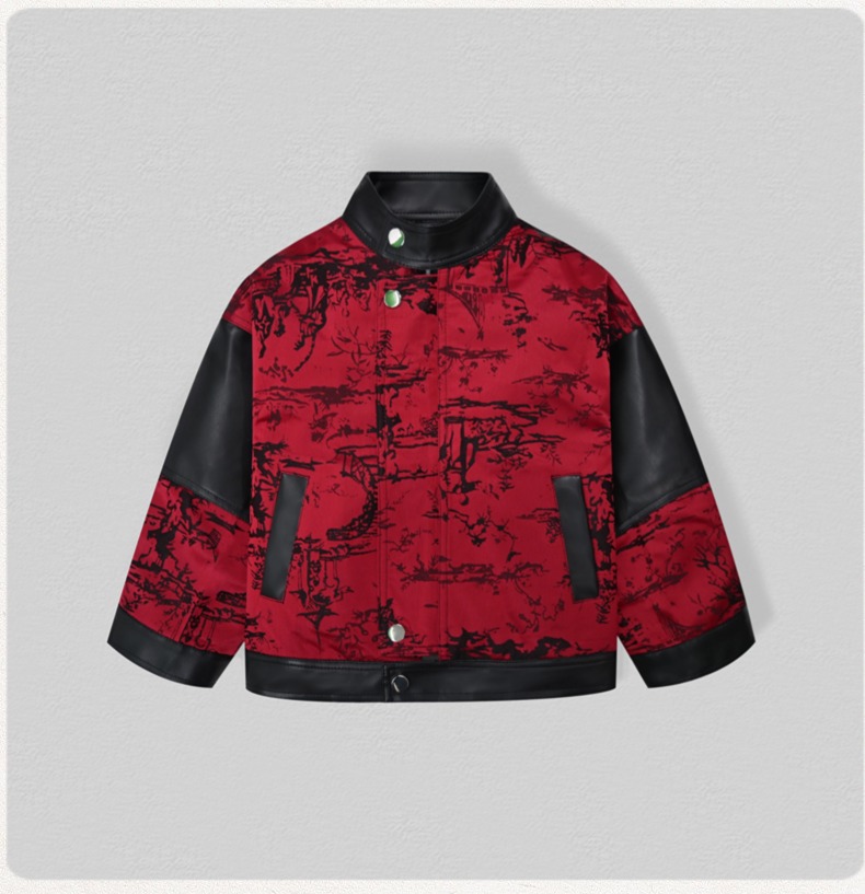 Beyefendi Çocuklar Nakışlı Mot - Leather Work Jacket incelemesi ve fiyatı