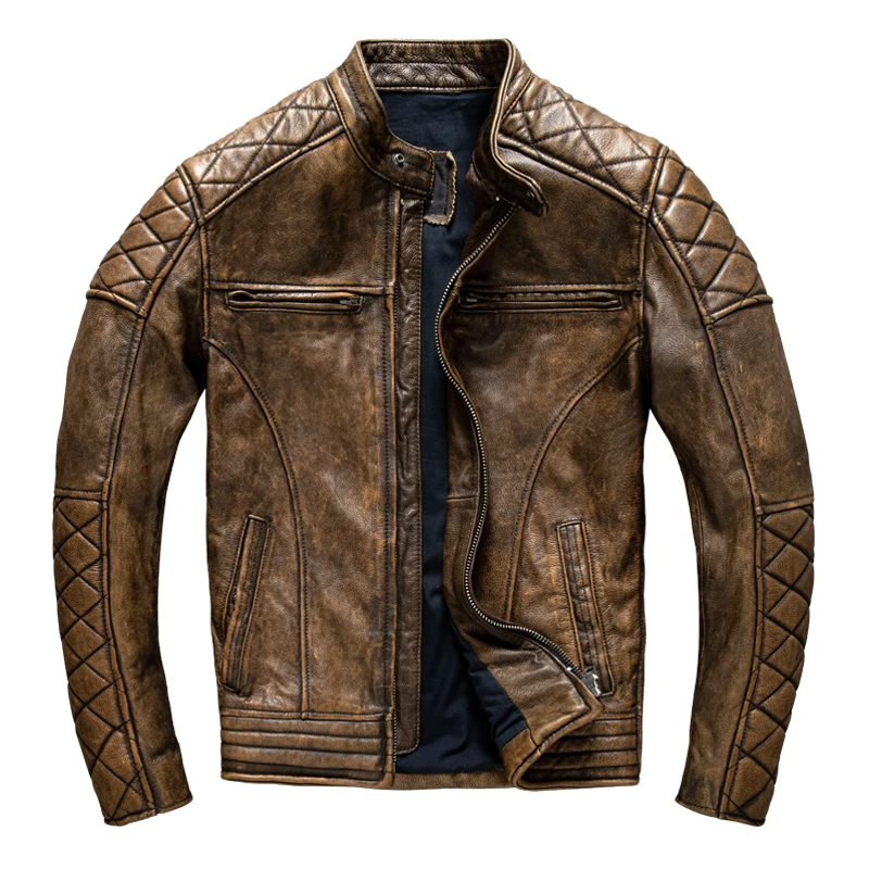 Vintage Erkek Deri Ceket Sarı  - Leather Work Jacket incelemesi ve fiyatı