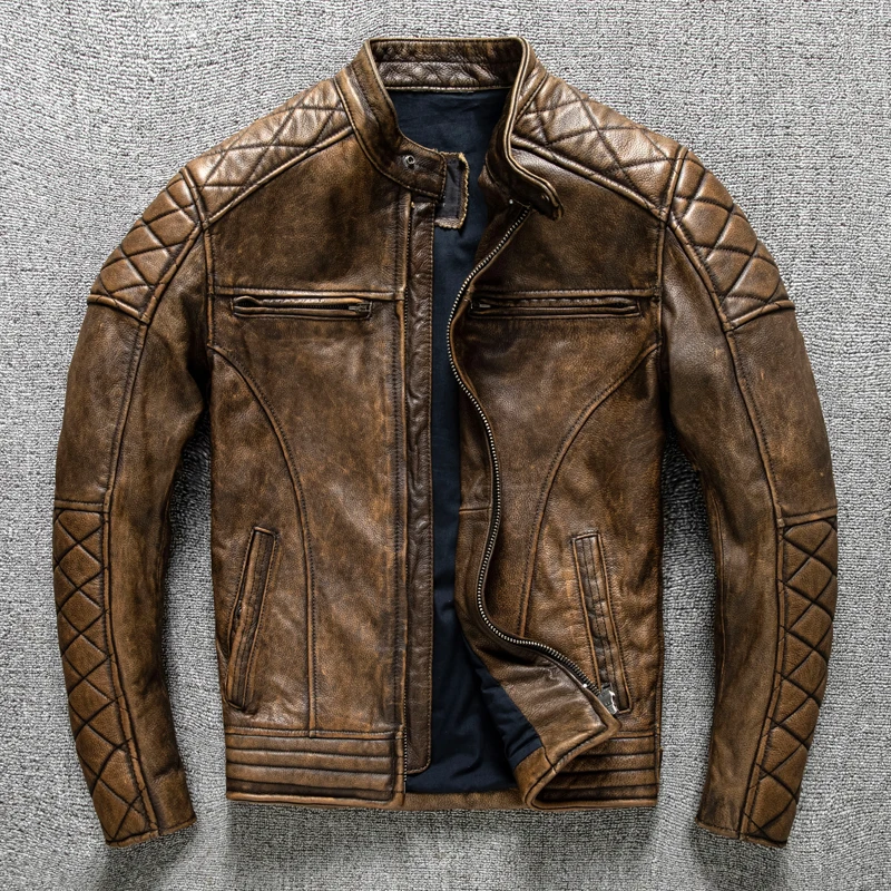 Vintage Erkek Deri Ceket Sarı  - Leather Work Jacket incelemesi ve fiyatı