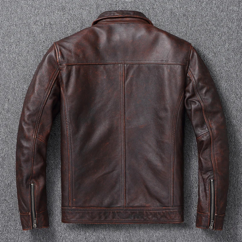 Vintage kahverengi kırmızı hak - Leather Work Jacket incelemesi ve fiyatı