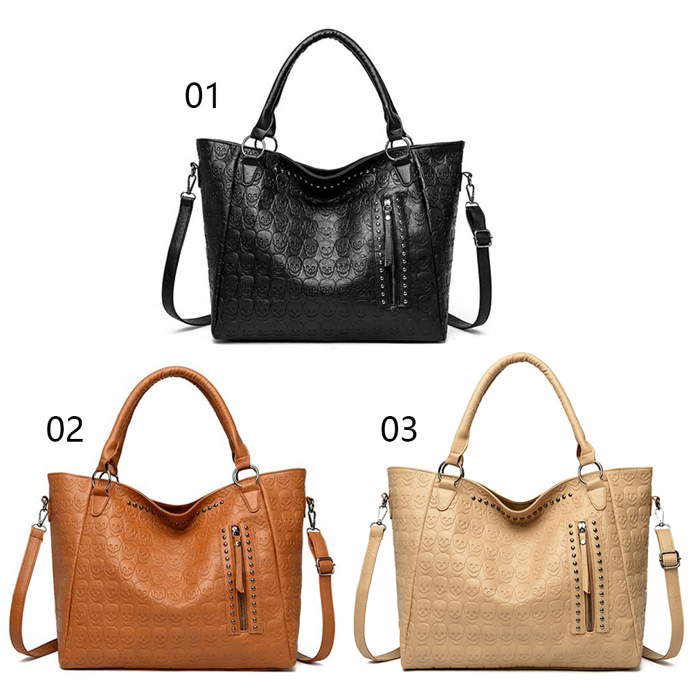 Punk Kafatası Crossbody Çanta  - Leather Work Handbags For Women incelemesi ve fiyatı