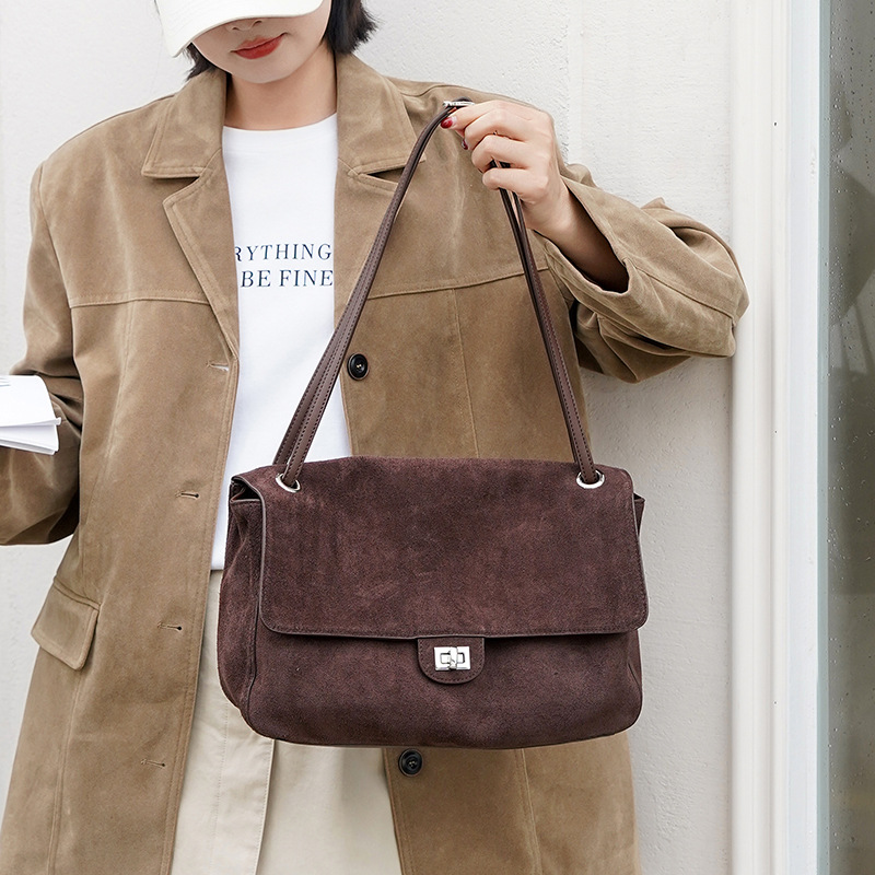 Hakiki Süet Deri Koltukaltı Om - Leather Work Handbags For Women incelemesi ve fiyatı