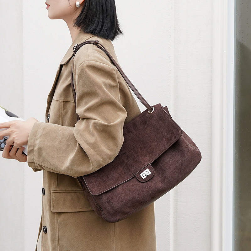 Hakiki Süet Deri Koltukaltı Om - Leather Work Handbags For Women incelemesi ve fiyatı