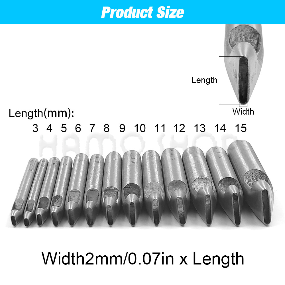2mm/3mm Genişlikte Deri Oval Ş - Leatherwork Punching Tool incelemesi ve fiyatı